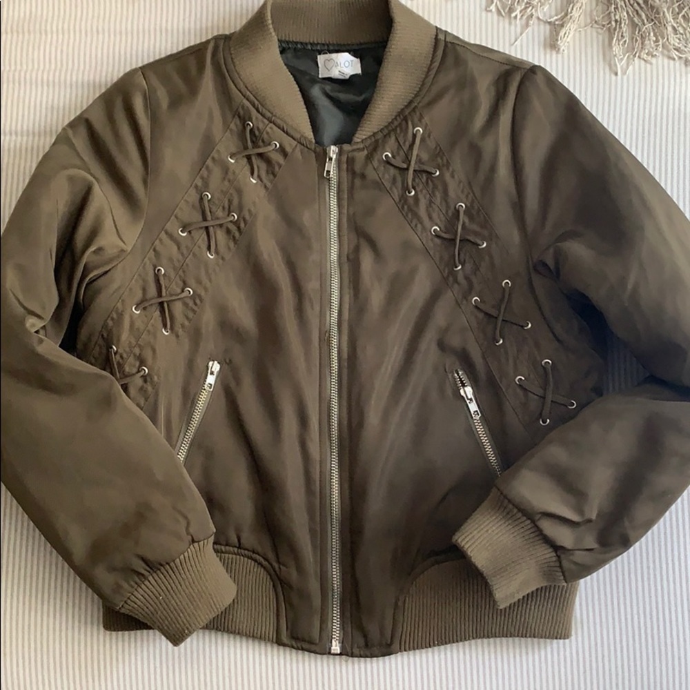 LF Olive Bomber Jacket